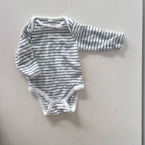 Morí Baby Classic Striped Long Sleeve Baby Bodysuit Newborn bodysuit